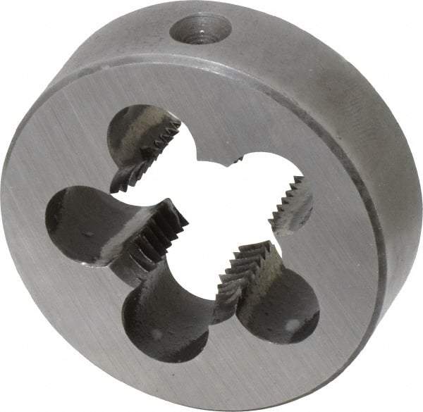 Cle-Line - 1/2-14 NPT Thread, Round Pipe Die - 2" Outside Diam, Carbon Steel - Exact Tool & Supply