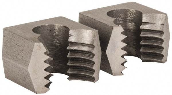 Cle-Line - M18x2.50, Collet #5, Two Piece Adjustable Die - Carbon Steel - Exact Tool & Supply