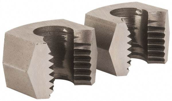 Cle-Line - M22x2.50, Collet #5, Two Piece Adjustable Die - Carbon Steel - Exact Tool & Supply
