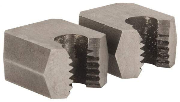 Cle-Line - M8x1.25, Collet #5, Two Piece Adjustable Die - Carbon Steel - Exact Tool & Supply