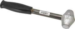 American Hammer - 2 Lb Head 1" Face Lead Alloy Hammer - 10" OAL, Steel Handle with Grip - Exact Tool & Supply