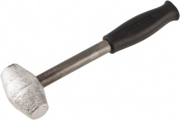 American Hammer - 3 Lb Head Mallet - 10" OAL, 9" Long Steel Handle with Grip - Exact Tool & Supply