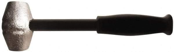 American Hammer - 2 Lb Head Mallet - 10" OAL, 9" Long Steel Handle with Grip - Exact Tool & Supply
