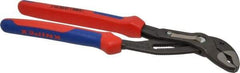 Knipex - 10" OAL, 2" Max Capacity, 1" Jaw Length, 25 Position Adjustable Tongue & Groove Pliers - Self-Gripping V-Jaws, Standard Head, Ergo Dual Component Handles - Exact Tool & Supply
