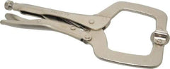 Paramount - 11" OAL C-Clamp Locking Pliers - 2-5/8" Jaw Depth, 3-3/8" Jaw Opening, Standard Handle - Exact Tool & Supply
