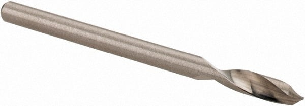 Accupro - 1/8" Body Diam, 90°, 2" OAL, Solid Carbide Spotting Drill - Exact Tool & Supply