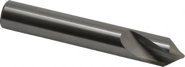 Accupro - 12mm Body Diam, 90°, 76mm OAL, Solid Carbide Spotting Drill - Exact Tool & Supply