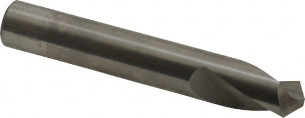 Accupro - 12mm Body Diam, 120°, 76mm OAL, Solid Carbide Spotting Drill - Exact Tool & Supply
