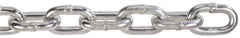 Peerless Chain - 92 Ft. Long, 1900 Lbs. Load Capacity, Carbon Steel Proof Coil Chain - 3 Grade, 1.269 Inch Inside Long x 0.469 Inch Inside Wide - Exact Tool & Supply