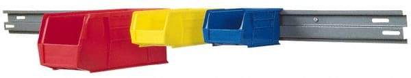 Akro-Mils - 48" Wide x 3" High, Gray Bin Hanging Rail - Use with Akro-Mils - 30-210, 30-220, 30-230 - Exact Tool & Supply