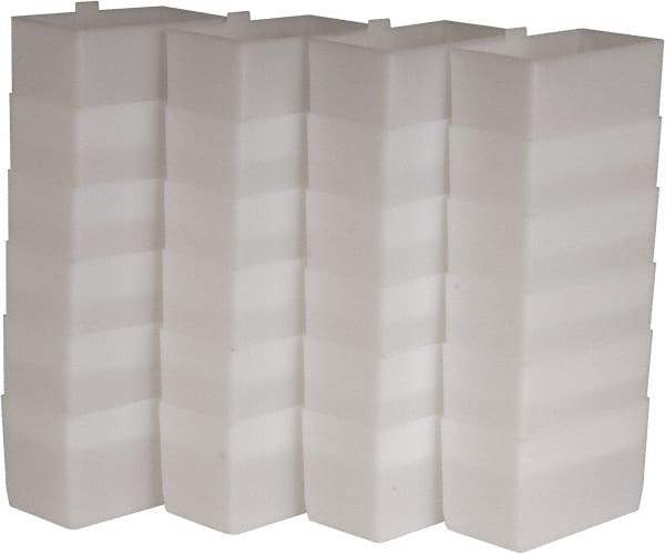 Akro-Mils - 2.8" Wide x 3" High, Clear Bin Cup - Use with Akro-Mils - 30-120, 30-130, 30-150, 30-170, 30-128, 30-138, 30-158, 30-178, 30-124, 30-164, 30-184, 30-174 - Exact Tool & Supply