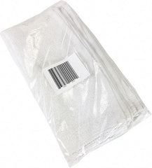 PRO-SOURCE - 19 Inch Long x 16 Inch Wide Virgin Cotton Utility Towels - White, Terry Cloth, Medium Lint, 12 Sheets per Pack, Bag - Exact Tool & Supply