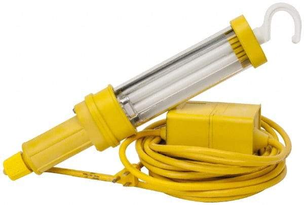 Woodhead Electrical - 120 VAC, 13 Watt, Electric, Fluorescent Portable Handheld Work Light - 25' Cord, 1 Head, 900 Lumens, Nitrile, 342.9mm Long x 38.1mm Wide x 66.04mm High - Exact Tool & Supply