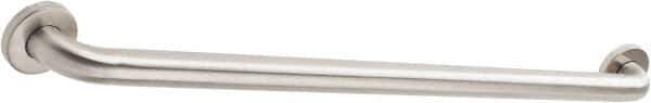 Made in USA - Washroom Partition Stainless Steel Grab Bar - 36 Inch Long - Exact Tool & Supply