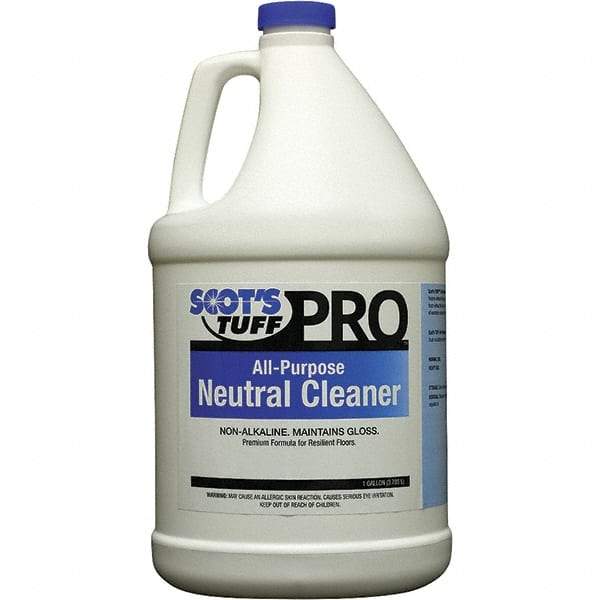 Scot's Tuff - 1 Gal Bottle Cleaner - Use on Marble Terrazzo, Painted Surfaces, Tile, Varnished Wood - Exact Tool & Supply