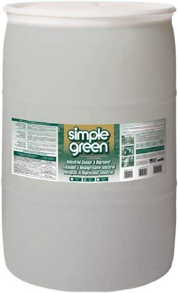 Simple Green - 55 Gal Drum Cleaner/Degreaser - Liquid, Biodegradable, Concentrated, Unscented - Exact Tool & Supply