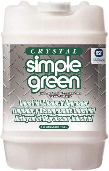 Simple Green - 5 Gal Bucket Cleaner/Degreaser - Liquid, Biodegradable, Concentrated, Unscented - Exact Tool & Supply