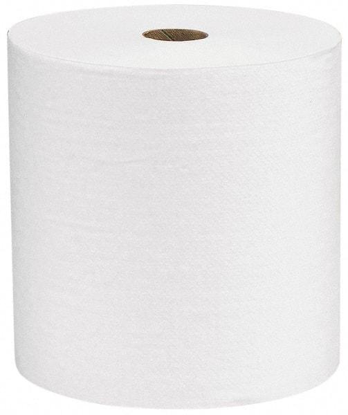 Kimberly-Clark Professional - Hard Roll of 1 Ply White Paper Towels - 8" Wide, 600' Roll Length - Exact Tool & Supply