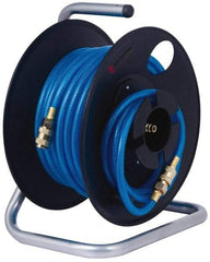 PRO-SOURCE - 100' Manual Hose Reel - 200 psi, Hose Included - Exact Tool & Supply