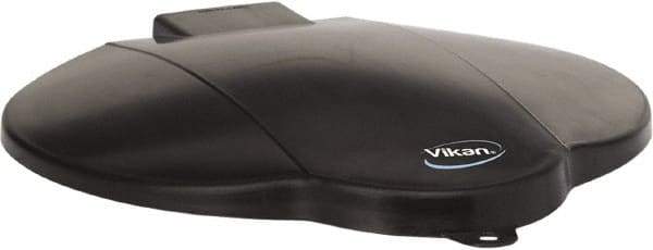 Vikan - 3 Gal Polypropylene Pail Lid - Black, For Use with 5694 - Exact Tool & Supply