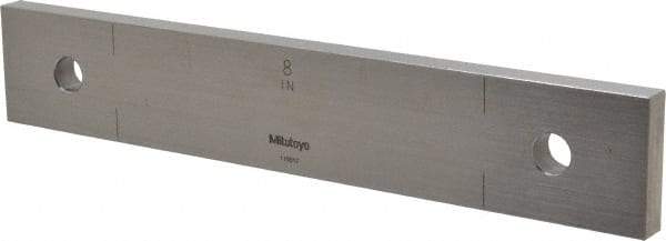 Mitutoyo - 8" Rectangular Steel Gage Block - Accuracy Grade AS-1, Includes Certificate of Inspection - Exact Tool & Supply