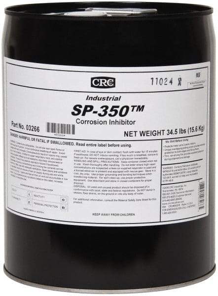 CRC - 5 Gal Rust/Corrosion Inhibitor - Comes in Pail, Food Grade - Exact Tool & Supply
