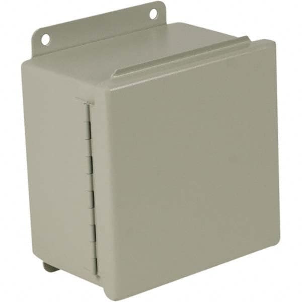 Wiegmann - NEMA 12 Steel Standard Enclosure with Continuous Hinge Cover - Exact Tool & Supply