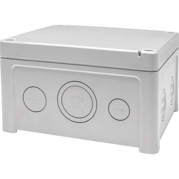 Fibox - NEMA 1, 4, 4X, 12 Polycarbonate Standard Enclosure with Screw Cover - Exact Tool & Supply