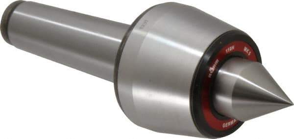 Rohm - MT5 Taper Shank, 3.543" Head Diam 2,000 Lb Capacity Live Center - 3,000 Max RPM, 2.764" Head Length, 1.5748" Point Diam, 1.988" Point Len, 4,400 Lb Max Workpc, 10.177" OAL, Standard Point - Exact Tool & Supply