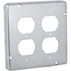 Hubbell-Raco - Steel Electrical Box Cover - Exact Tool & Supply