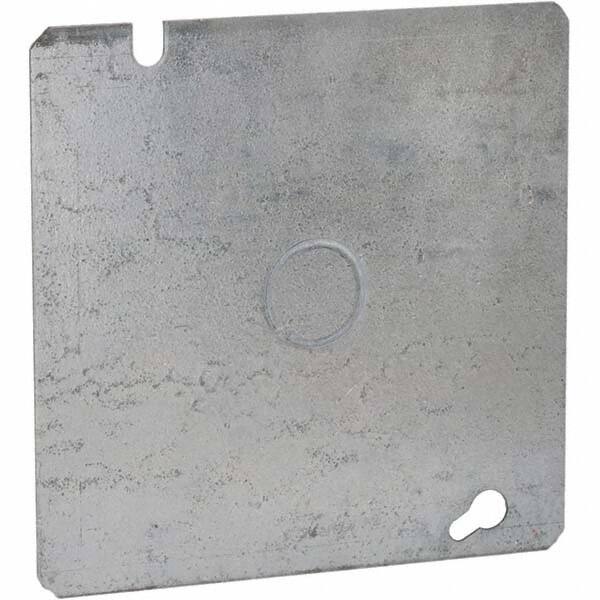 Hubbell-Raco - Steel Electrical Box Flat Cover - Exact Tool & Supply