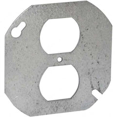 Hubbell-Raco - Steel Electrical Box Flat Cover - Exact Tool & Supply
