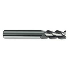 9mm Dia. - 67mm OAL - 45° Helix Bright Carbide End Mill - 3 FL - 3 FL - Exact Tool & Supply