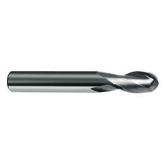 .80mm Dia. - 38mm OAL - 30 Helix Bright CBD Ball Nose EM - 2 FL - Exact Tool & Supply