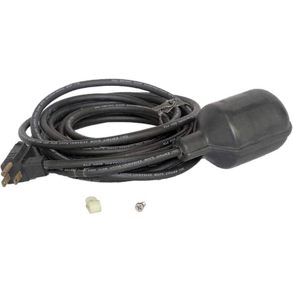PRO-SOURCE - Float Switches; Pump Type: Sewage ; For Use With: PS-090ESE432/PS-090ESE533 ; Float Style: Piggback Wide Angle Switch ; Voltage (AC): 115V ; Cord Length: 20" (Feet); Housing Material: Thermoplastic - Exact Tool & Supply