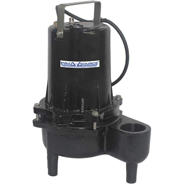 PRO-SOURCE - Submersible, Sump & Sewage Pumps; Type: Sewage ; Operation: Manual ; Voltage: 115 VAC ; Amperage Rating: 10.5 ; Horsepower: 1/2 ; Outlet Size: 2 (Inch) - Exact Tool & Supply