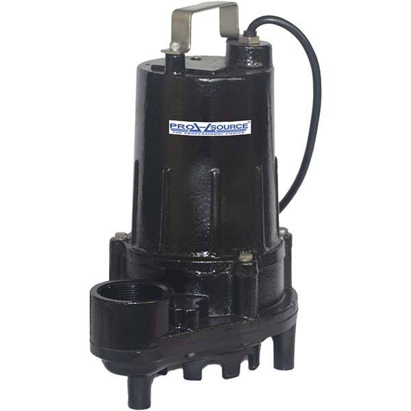 PRO-SOURCE - Submersible, Sump & Sewage Pumps; Type: Effluent ; Operation: Manual ; Voltage: 115 VAC ; Amperage Rating: 11 ; Horsepower: 1/2 ; Outlet Size: 2 (Inch) - Exact Tool & Supply