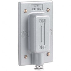 Hubbell Killark - Wall Plates Wall Plate Type: Switch Plates Color: Gray - Exact Tool & Supply