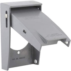 Hubbell-Raco - Weatherproof Box Covers Cover Shape: Rectangle Number of Holes in Outlet: 1 - Exact Tool & Supply