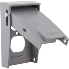 Hubbell-Raco - Weatherproof Box Covers Cover Shape: Rectangle Number of Holes in Outlet: 2 - Exact Tool & Supply