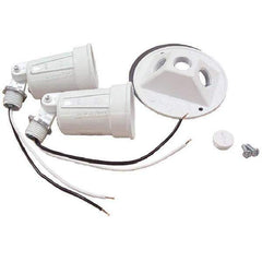 Hubbell-Raco - Weatherproof Box Covers Cover Shape: Round Number of Holes in Outlet: 3 - Exact Tool & Supply