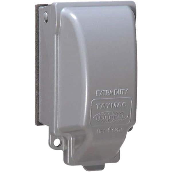 Hubbell-Raco - Weatherproof Box Covers Cover Shape: Rectangle Number of Holes in Outlet: 3 - Exact Tool & Supply