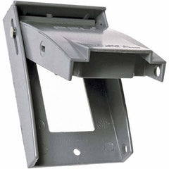 Hubbell-Raco - Weatherproof Box Covers Cover Shape: Rectangle Number of Holes in Outlet: 1 - Exact Tool & Supply