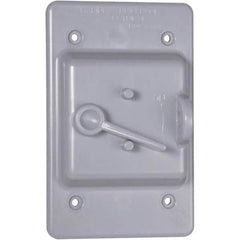 Hubbell-Raco - Weatherproof Box Covers Cover Shape: Rectangle Number of Holes in Outlet: 1 - Exact Tool & Supply