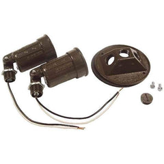 Hubbell-Raco - Weatherproof Box Covers Cover Shape: Round Number of Holes in Outlet: 3 - Exact Tool & Supply