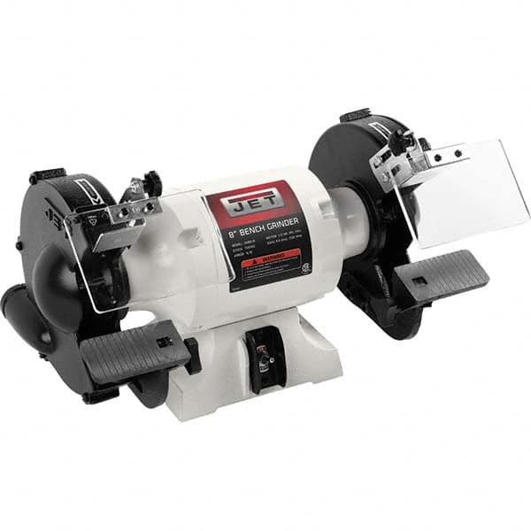 Jet - Bench Grinders & Buffers Machine Type: Bench Grinder Wheel Diameter (Inch): Accepts 8 - Exact Tool & Supply