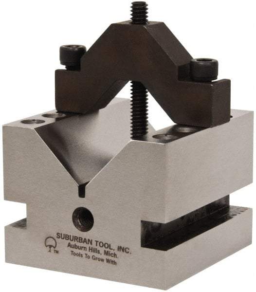 Suburban Tool - 1-5/8" Max Capacity, 90° Angle, Hardened Steel V-Block - 2-1/2" Long x 2-1/2" Wide x 2" High, Sold as Individual - Exact Tool & Supply