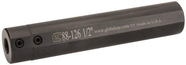 Global CNC Industries - 1/2" Bore Diam, 1-1/4" Shank Diam, Boring Bar Sleeve - 6-1/2" OAL, 2-1/4" Bore Depth - Exact Tool & Supply