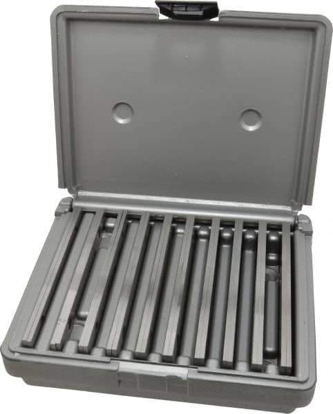 Fowler - 20 Piece, 6 Inch Long x 1/8 Inch Thick, Alloy Steel Thin Parallel Set - 1/2 to 1-5/8 Inch High, 52-58 RC Hardness - Exact Tool & Supply