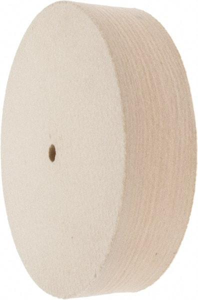 Value Collection - 8" Diam x 2" Thick Unmounted Buffing Wheel - 1 Ply, Polishing Wheel, 1/2" Arbor Hole, Hard Density - Exact Tool & Supply